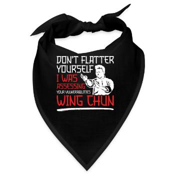 Wing Chun Mädchen Kung Fu Training Wing Chun - Bandana - Schwarz - Vorne