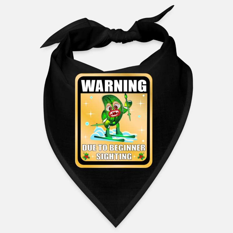 Funny Skiing Cucumber Bandana