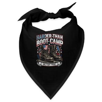 Army Mama I Didn't Raise A Quitter Patch - Bandana - Schwarz - Vorne