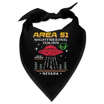 Area 51 Besichtigungstouren - Bandana - Schwarz - Vorne