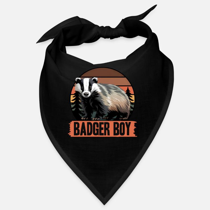 Funny Animal Badger Bandana