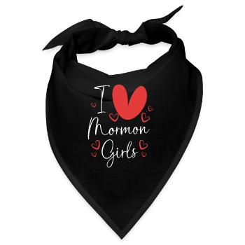 Mormonen Mädchen - Bandana - Schwarz - Vorne