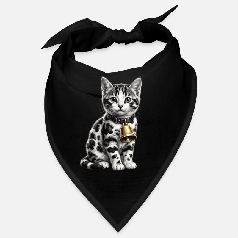 Motif drôle de chat et vache mixte Bandana