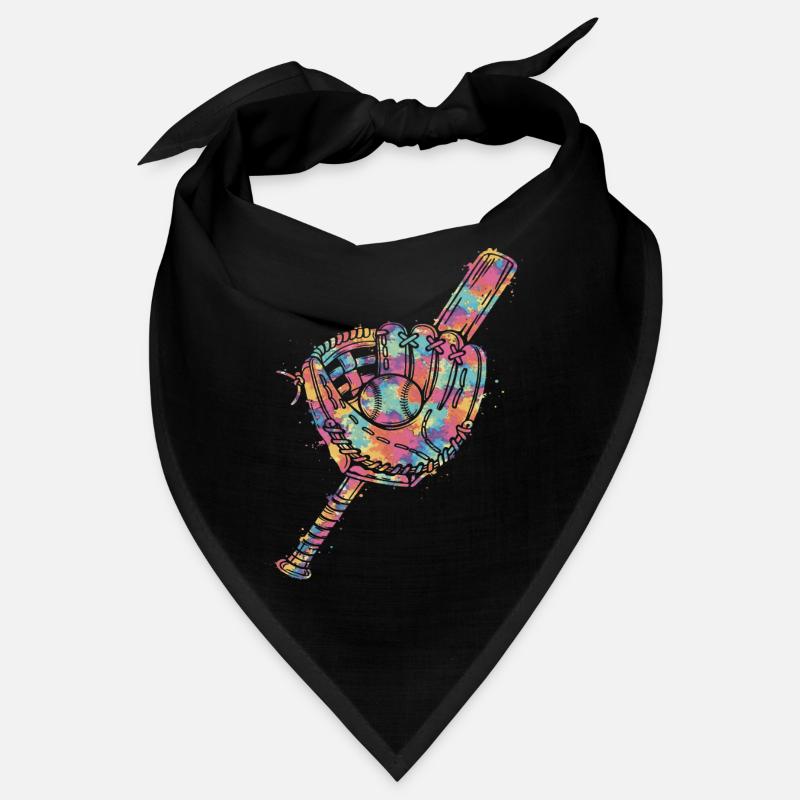 Ball and Bat Glove Multicolor Bandana