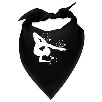 Gymnastin Mit Keulen Rhythmische Sportgymnastik - Bandana - Schwarz - Vorne