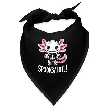 Süßes Spuk-Skelett mit Flügeln - Bandana - Schwarz - Vorne