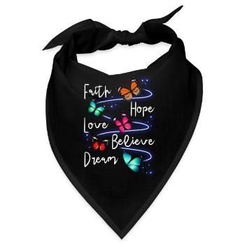 Inspirierender Schmetterling Monarchfalter Garten - Bandana - Schwarz - Vorne