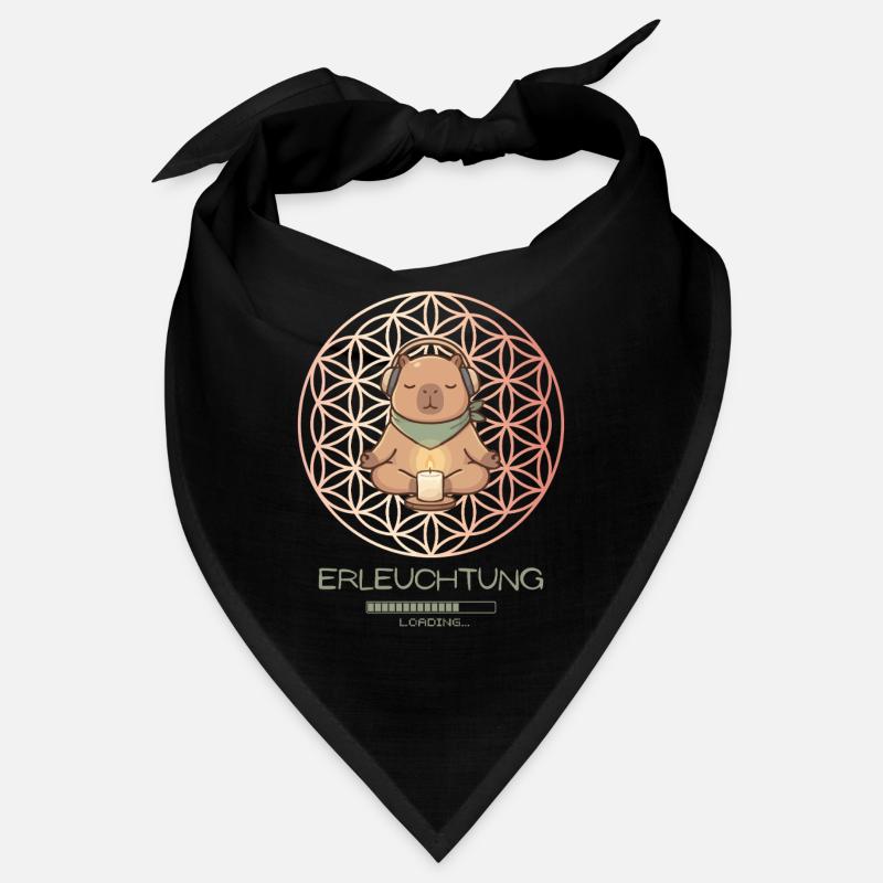 Enlightenment loading – Funny Capybara Yoga Gift Bandana