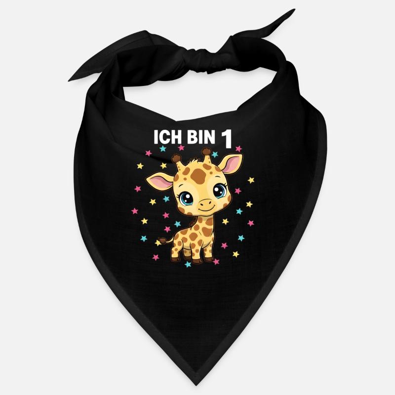 Ich bin 1 - Süßes Giraffe zum 1. Geburtstag Bandana