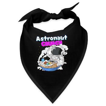 Astronaut Crunch Frühstück Cornflakes Müsli - Bandana - Schwarz - Vorne