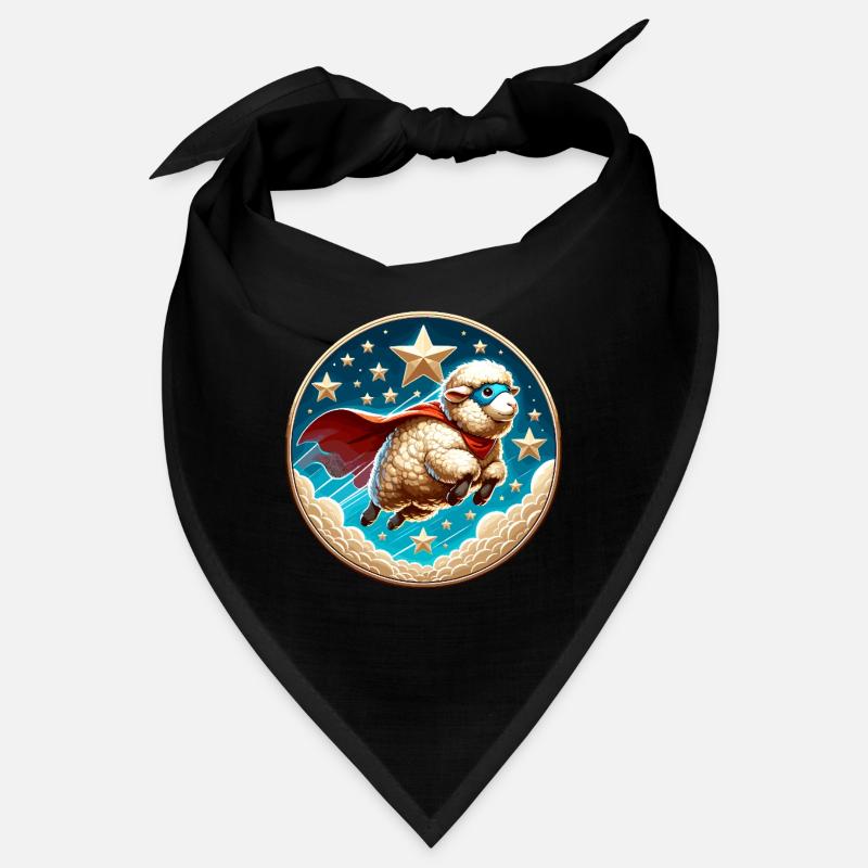 Sheep Superhero Sheep Wool Hero Bandana