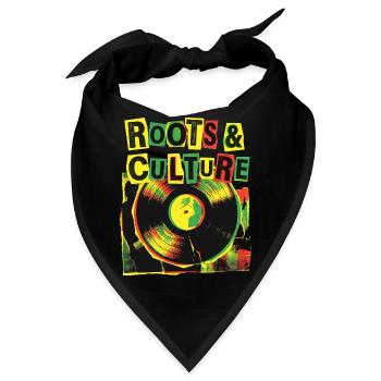 Roots And Culture Reggae - Bandana - Schwarz - Vorne