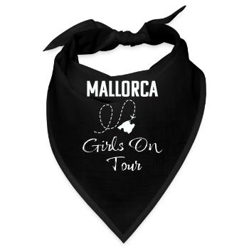 Mallorca, Girls on Tour  - Bandana - Schwarz - Vorne