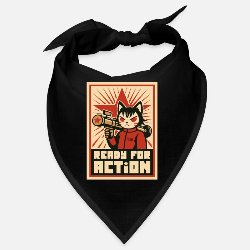 Retro Cat Commando: Bereit für den Einsatz Bandana
