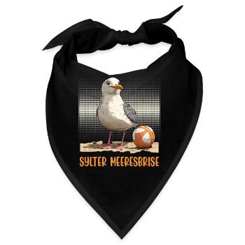 Nordsee Urlaub SYLTER MEERESBRISE Lustiges - Bandana - Schwarz - Vorne