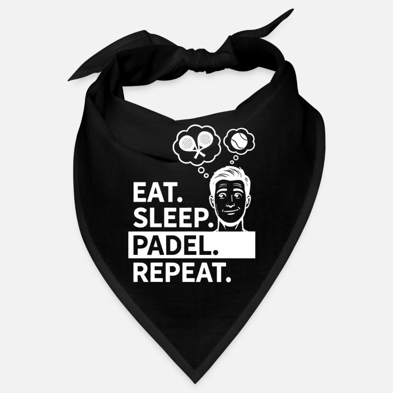 Eat Sleep Padel Repeat Sportler Statement Bandana