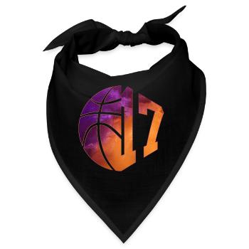 NUMMER 17 BASKETBALL 17. GEBURTSTAG - Bandana - Schwarz - Vorne
