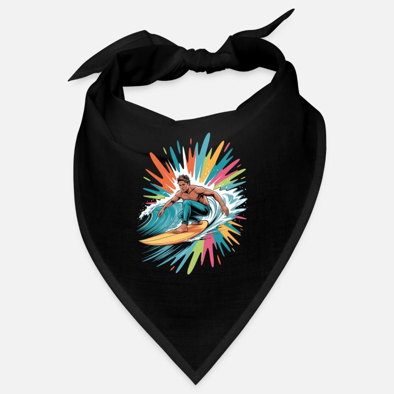 Bunter Surfer Wasserfarben Spritzer Graffiti Bandana
