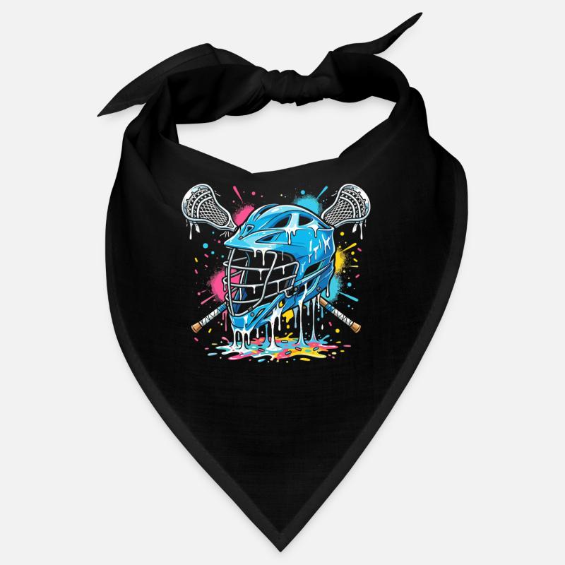 Lacrosse, joueurs de crosse, graphismes de crosse Bandana