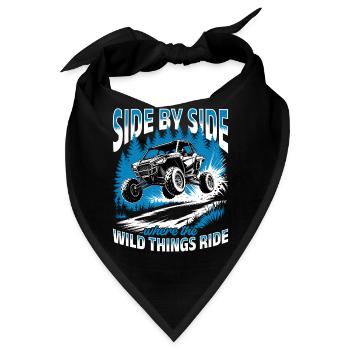 UTV Off Road 4 Wheeler Side by side - Bandana - Schwarz - Vorne
