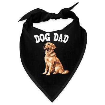 HundePapa Shirt - Bandana - Schwarz - Vorne