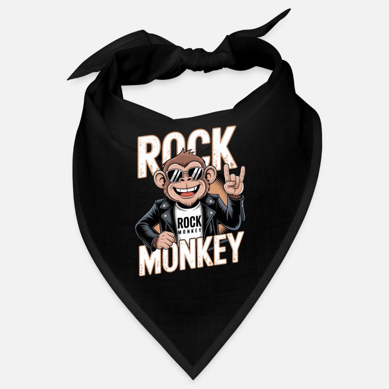Rock Monkey Monkey Rocker Sunglasses Leather Jacket Bandana
