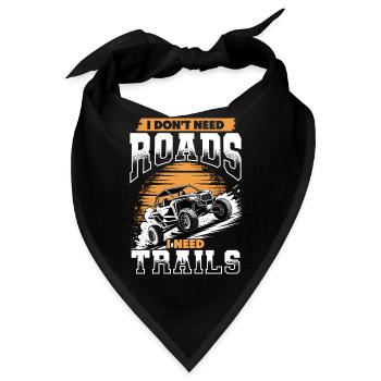 UTV Off Road 4 Wheeler Side by side - Bandana - Schwarz - Vorne