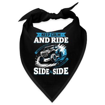 UTV Off Road 4 Wheeler Side by side - Bandana - Schwarz - Vorne
