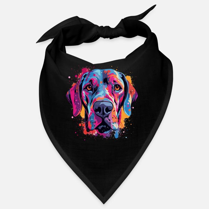 Great Dane Colorful Dog Splash Art Bandana