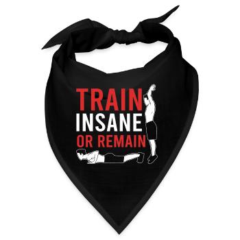Fitnesstrainer Personal Trainer - Bandana - Schwarz - Vorne