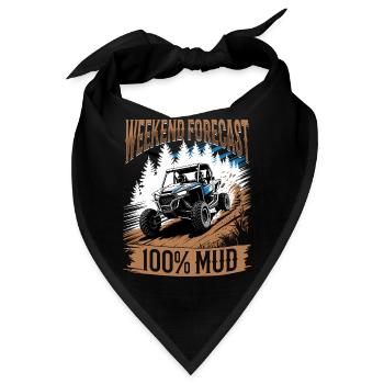 UTV Off Road 4 Wheeler Side by side - Bandana - Schwarz - Vorne