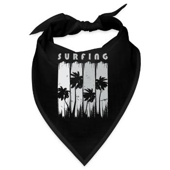 Surf Surfen Surfer - Bandana - Schwarz - Vorne