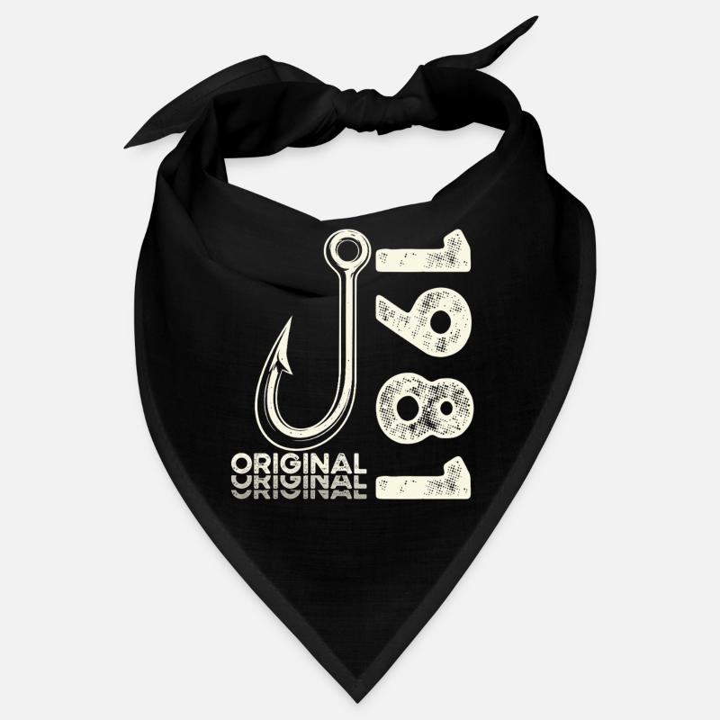 45e anniversaire cadeau Pêcheur pêcheur 1981 Bandana
