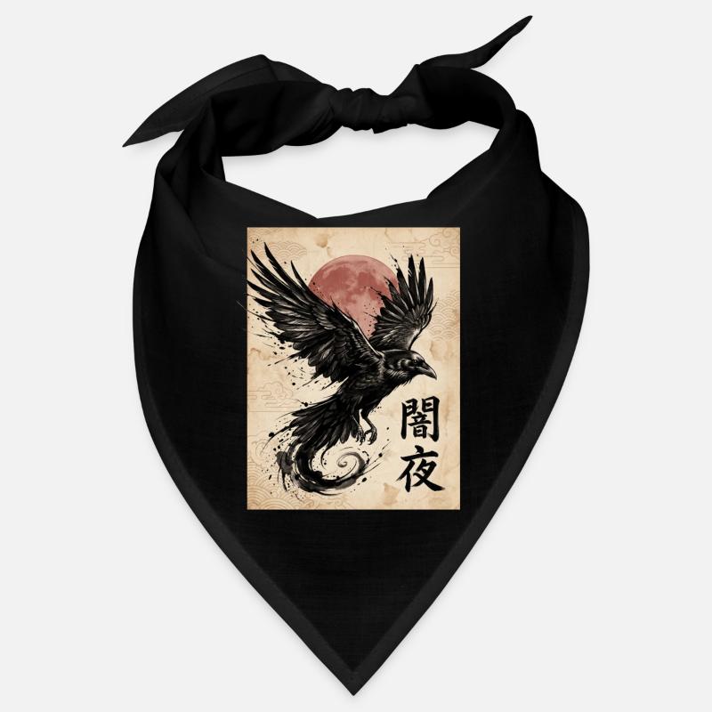 Rabe im Mondlicht Bandana