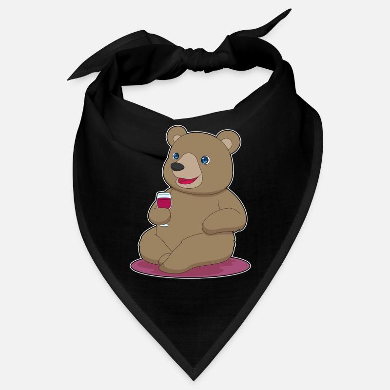 Bear Red Wine Bandana