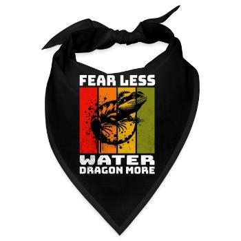 Chinesische Wasseragame - Bandana - Schwarz - Vorne