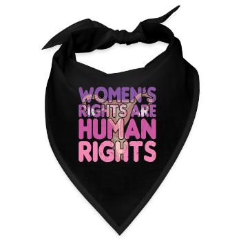 Frauenrechte sind Menschenrechte - Bandana - Schwarz - Vorne
