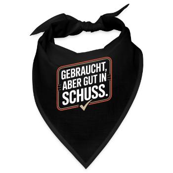 Gebraucht Aber Gut In Schuss Oldtimer Geburtstag - Bandana - Schwarz - Vorne