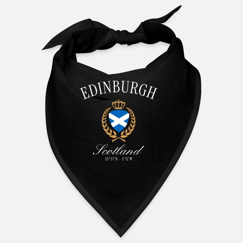 Edinburgh Schottland Wappen Krone – Reise Souvenir Bandana