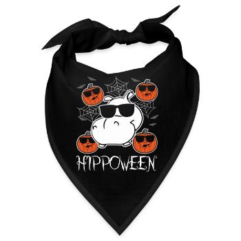 Safari Afrika serengeti wildlife halloween Nilpfer - Bandana - Schwarz - Vorne