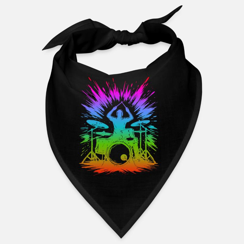 Rainbow Drum Splash Bandana