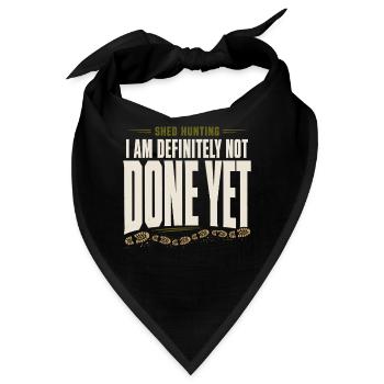 Schuppen-jagd-schuppen-jäger-geweih-jagd-weißwedel - Bandana - Schwarz - Vorne