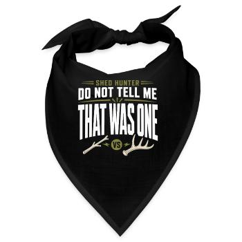 Schuppen-jagd-schuppen-jäger-geweih-jagd-weißwedel - Bandana - Schwarz - Vorne