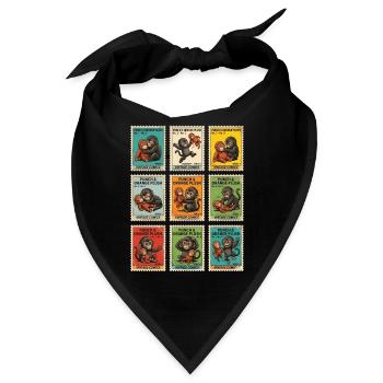 Stamps Baby Monkey Punch - Bandana - Schwarz - Vorne