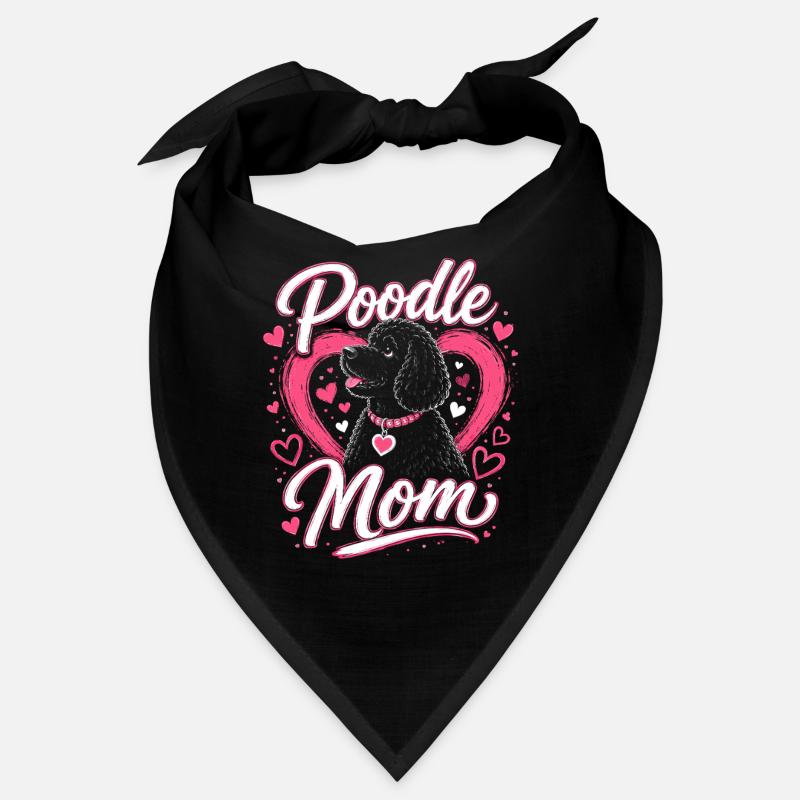 Pudel Mama Herzchen Design Bandana