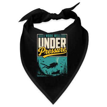 Taucher Under Pressure Diving Shirt - Bandana - Schwarz - Vorne
