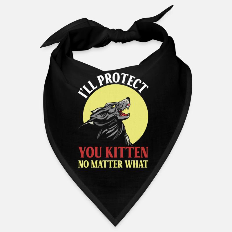 Loup protecteur pour chatons Bandana