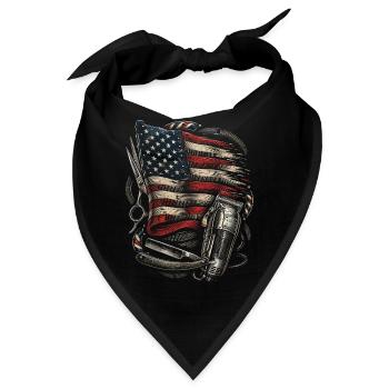 Barber Barbier - Bandana - Schwarz - Vorne