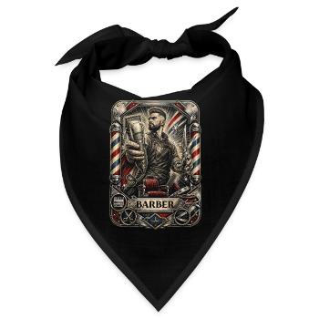 Barber Barbier - Bandana - Schwarz - Vorne