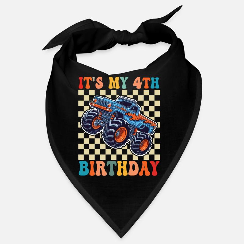 4ter Geburtstag Monstertruck Bandana